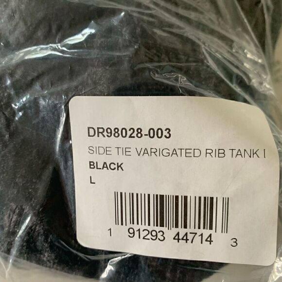 Lush | Side Tie Varigated Rib Tank Dress - Picture 5 of 8